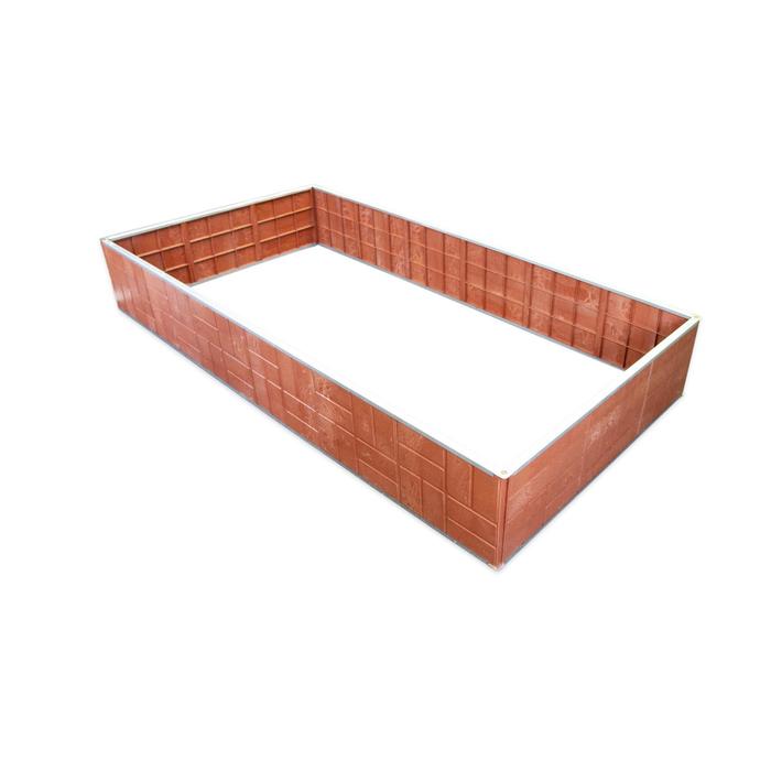 Грядка из песчанополимерной плитки 200х101х34 см, терракот
Грядка из песчанополимерной плитки 200х101х34 см, терракот