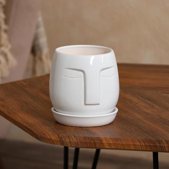 Горшок для цветов "Спящий", белый, глянец, керамика, 1.2 л
Горшок для цветов "Спящий", белый, глянец, керамика, 1.2 л