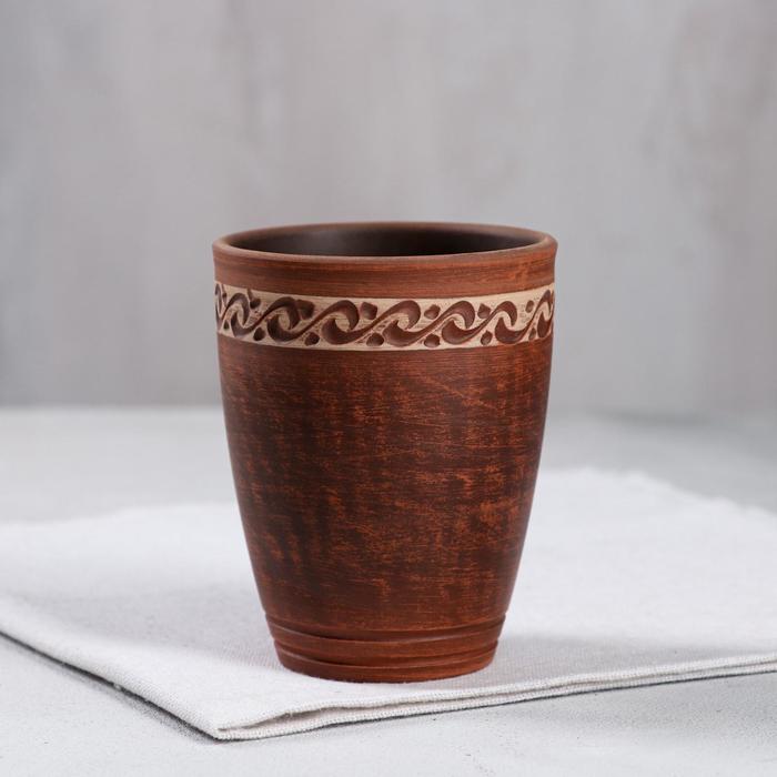 Стакан, ангоб, красная глина, 0.3 л
Стакан, ангоб, красная глина, 0.3 л