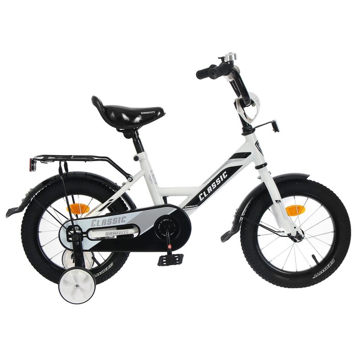Велосипед 14" Graffiti Classic, цвет белый/черный
Велосипед 14" Graffiti Classic, цвет белый/черный