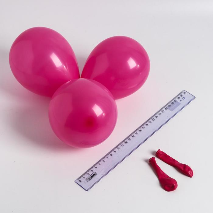 Шар латексный 5", стандарт, водные бомбочки, набор 100 шт., цвет фуксии
Шар латексный 5", стандарт, водные бомбочки, набор 100 шт., цвет фуксии