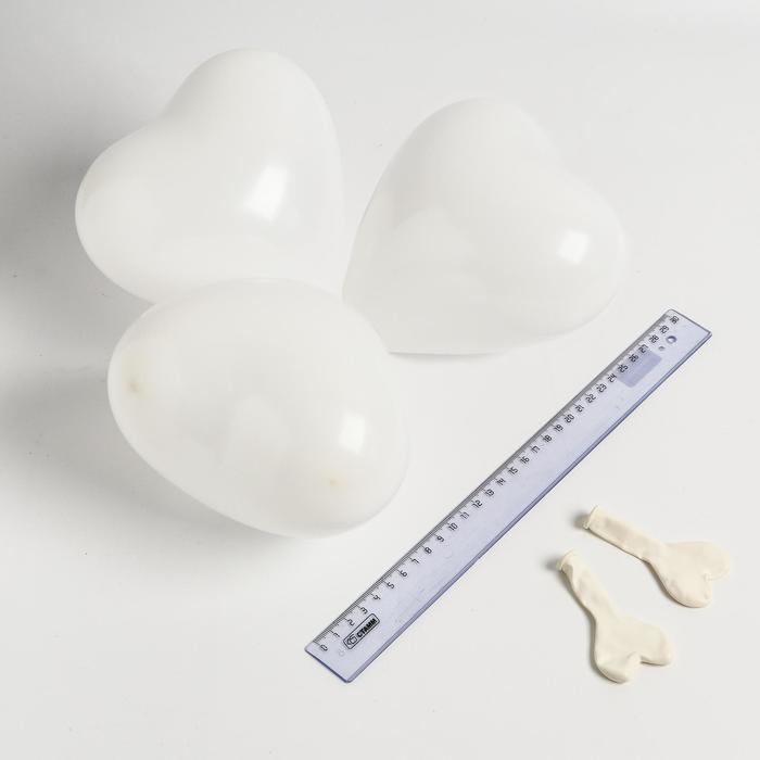 Шар латексный сердце 6", стандарт, набор 100 шт, цвет белый
Шар латексный сердце 6", стандарт, набор 100 шт, цвет белый