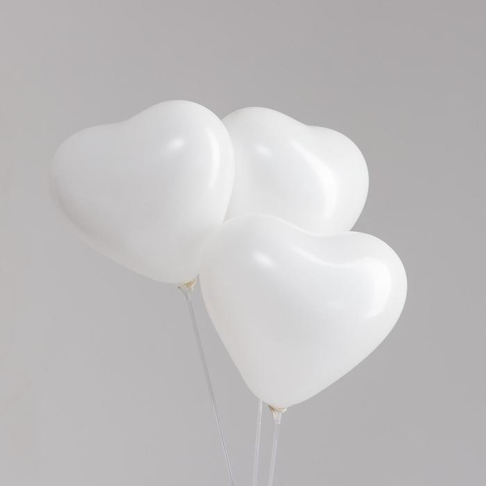 Шар латексный сердце 12", стандарт, набор 100 шт., цвет белый
Шар латексный сердце 12", стандарт, набор 100 шт., цвет белый