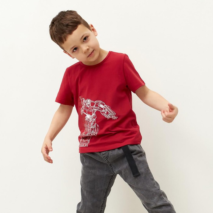 Футболка детская "Transformers", рост 122-128, цвет малиновый
Футболка детская "Transformers", рост 122-128, цвет малиновый