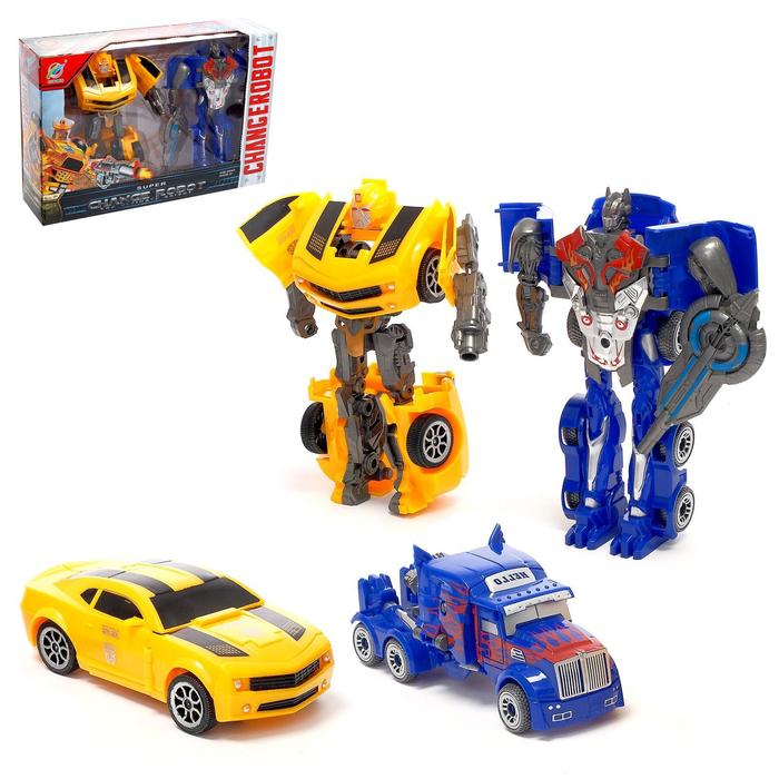 Набор роботов «Автоботы», 2 штуки, трансформируются, МИКС
Набор роботов «Автоботы», 2 штуки, трансформируются, МИКС