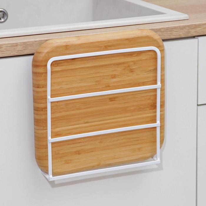 Держатель для разделочных досок и полотенец, подвесной, цвет белый
Держатель для разделочных досок и полотенец, подвесной, цвет белый