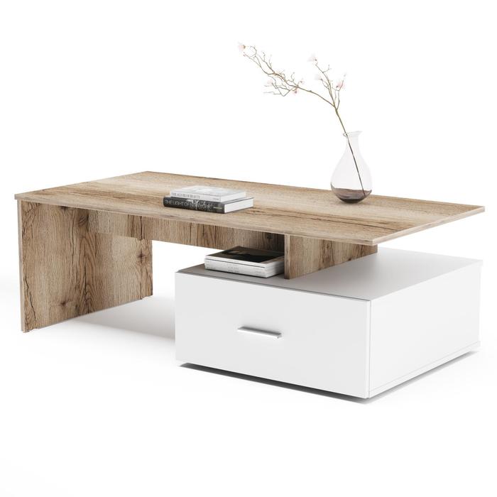 Стол журнальный «СЖ 10», 1200 × 600 × 408 мм, цвет дуб делано / белый
Стол журнальный «СЖ 10», 1200 × 600 × 408 мм, цвет дуб делано / белый