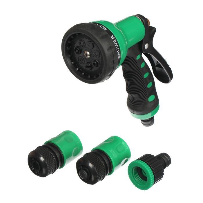 Набор: пистолет-распылитель, коннектор 1/2", коннектор с аквастоп 1/2", адаптер 1/2"-3/4", пластик
Набор: пистолет-распылитель, коннектор 1/2", коннектор с аквастоп 1/2", адаптер 1/2"-3/4", пластик