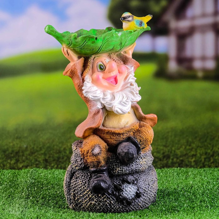 Садовая фигура "Гномик на мешке с птичкой" 36х22х18см
Садовая фигура "Гномик на мешке с птичкой" 36х22х18см
