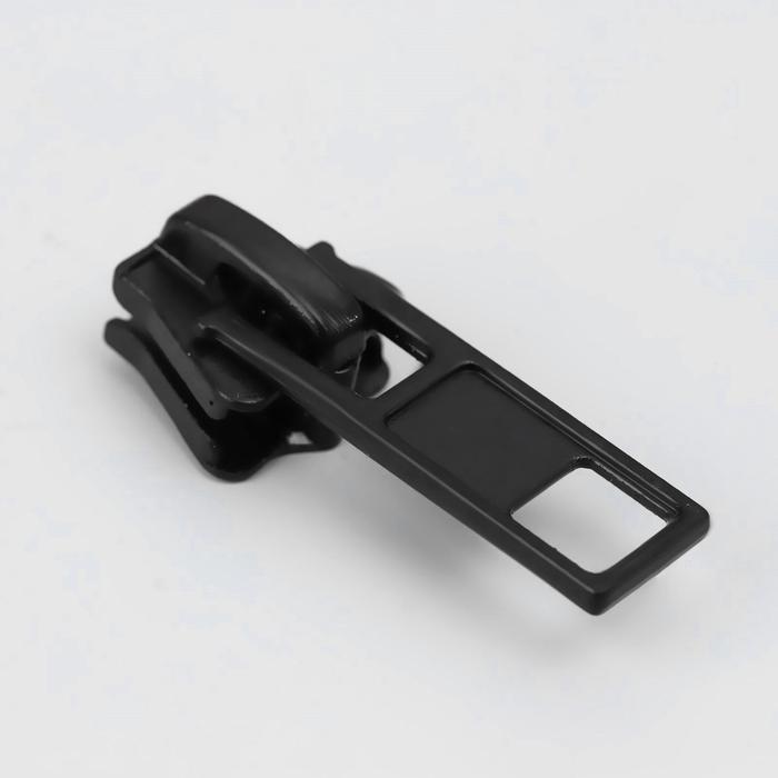 фото Замок автоматический для молнии «трактор», №8, 10 шт, цвет чёрный арт узор