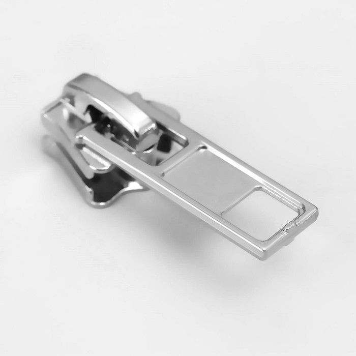 фото Замок автоматический для молнии «трактор», №8, 10 шт, цвет никель арт узор