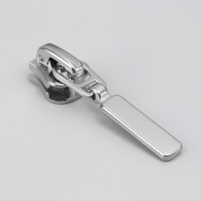 фото Замок автоматический для молнии «трактор», №5, 10 шт, цвет никель арт узор