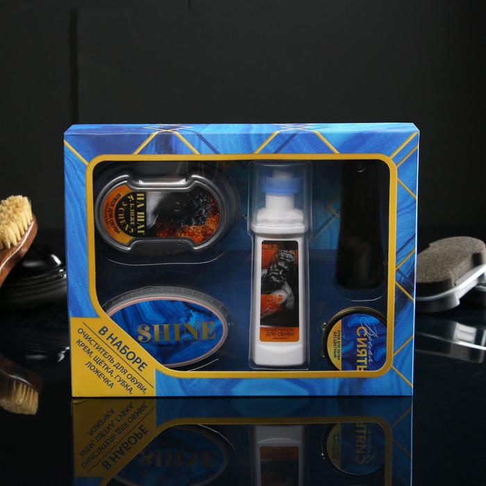 УЦЕНКА Набор для ухода за обувью в большой коробке "Агат", щетка, губка, очиститель, лопатка, крем 
УЦЕНКА Набор для ухода за обувью в большой коробке "Агат", щетка, губка, очиститель, лопатка, крем