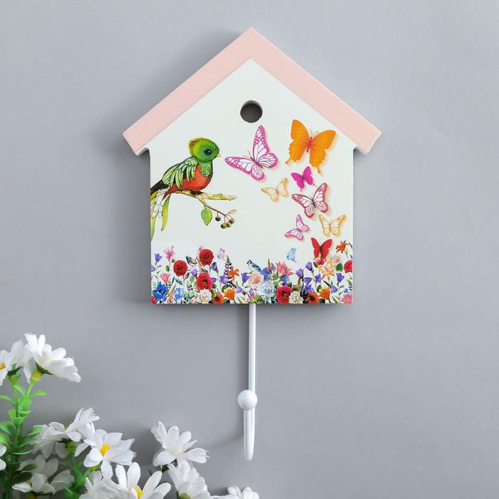 Крючок декоративный дерево домик "Цветы, птенчик и бабочки" 22,5х13,8х4,5 см
Крючок декоративный дерево домик "Цветы, птенчик и бабочки" 22,5х13,8х4,5 см