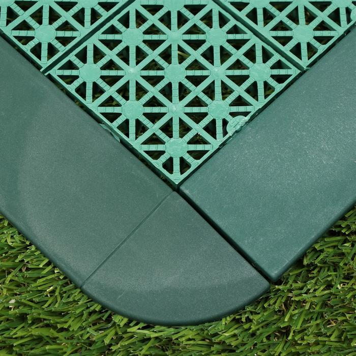 Плинтус угловой для модульной плитки, 1 шт., зелёный
Плинтус угловой для модульной плитки, 1 шт., зелёный