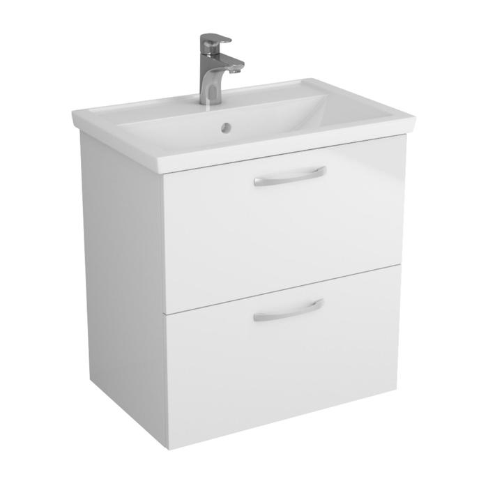 фото Тумба "вольта" 60 с раковиной "фостер" 60 см белая