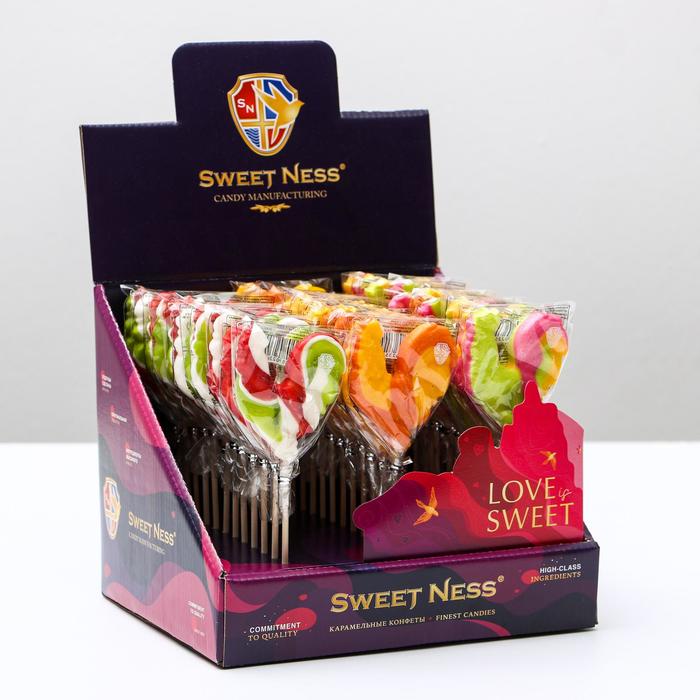 Карамель леденцовая Sweet Ness петушок, шоубокс, 30 г
Карамель леденцовая Sweet Ness петушок, шоубокс, 30 г