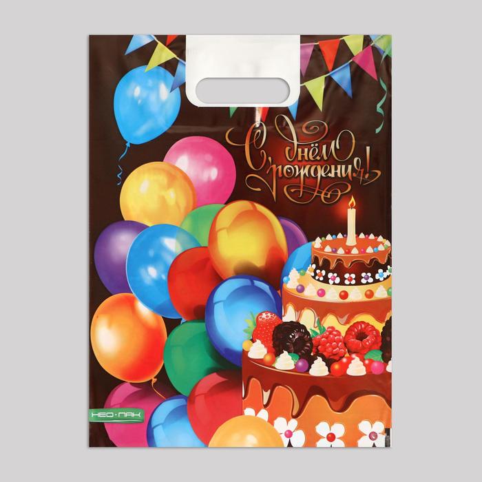 Пакет "С Днём Рождения", полиэтиленовый с вырубной ручкой, 30х40 см, 60 мкм
Пакет "С Днём Рождения", полиэтиленовый с вырубной ручкой, 30х40 см, 60 мкм