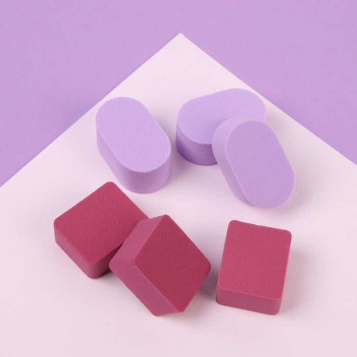 Набор спонжей для макияжа, 6 шт, разноцветный
Набор спонжей для макияжа, 6 шт, разноцветный