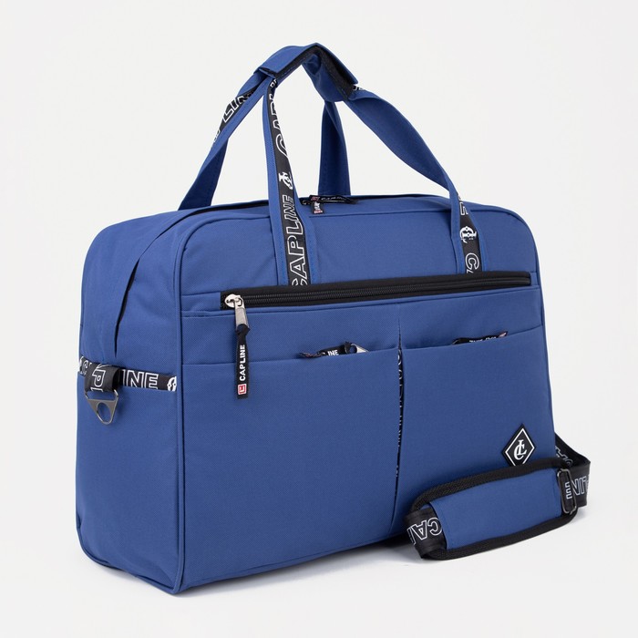 Сумка дорожная на молнии, 6 наружных карманов, длинный ремень, косметичка, цвет василёк
Сумка дорожная на молнии, 6 наружных карманов, длинный ремень, косметичка, цвет василёк