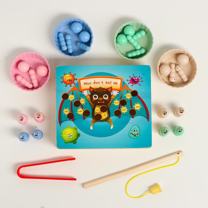 Детская развивающая рыбалка в наборе «Летучая мышь» 16×13,9×4,2 см
Детская развивающая рыбалка в наборе «Летучая мышь» 16×13,9×4,2 см