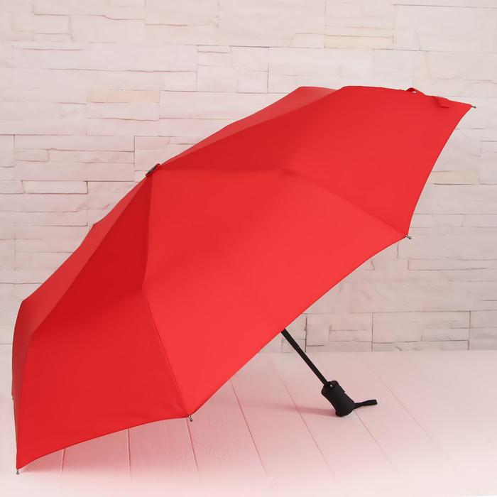Зонт автоматический, 3 сложения, 8 спиц, R = 48 см, цвет красный
Зонт автоматический, 3 сложения, 8 спиц, R = 48 см, цвет красный