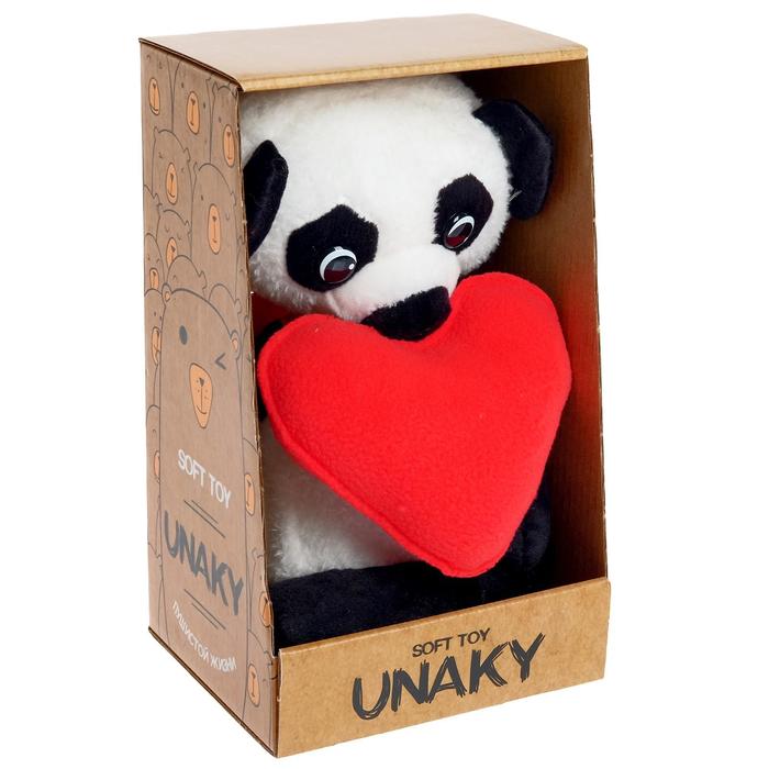 Мягкая игрушка «Панда Елисей с красным сердцем», 21 см
Мягкая игрушка «Панда Елисей с красным сердцем», 21 см