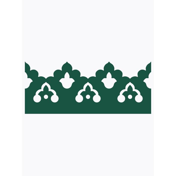 Декоративный элемент «Тюльпан», шаг узора 125 мм, 15,6 × 200 см, зелёный мох, RAL 6005
Декоративный элемент «Тюльпан», шаг узора 125 мм, 15,6 × 200 см, зелёный мох, RAL 6005