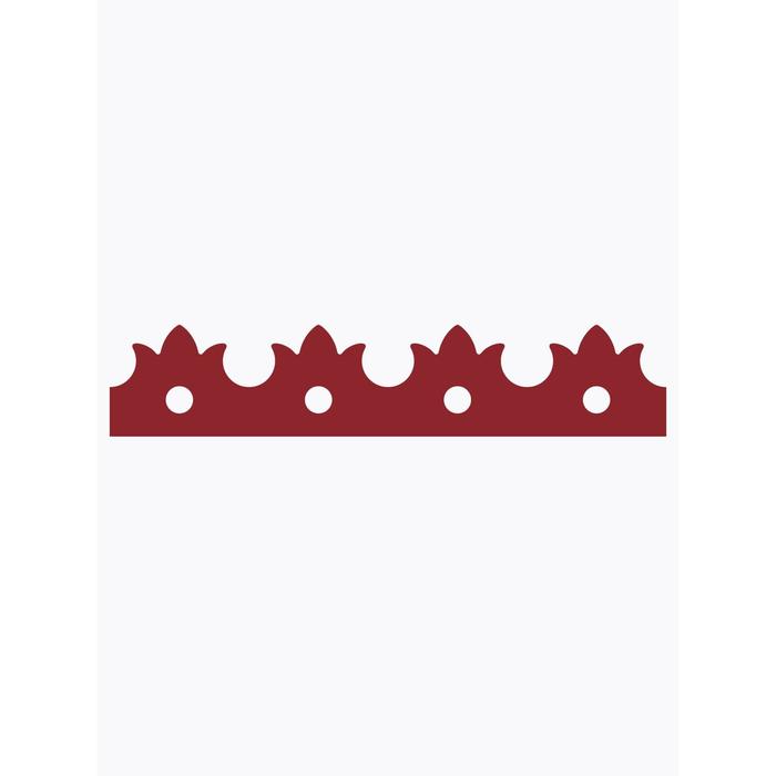 Декоративный элемент «Трава», шаг узора 200 мм, 6,5 × 200 см, спелая вишня, RAL 3005 
Декоративный элемент «Трава», шаг узора 200 мм, 6,5 × 200 см, спелая вишня, RAL 3005