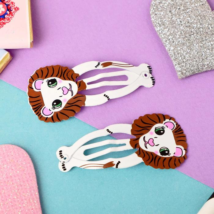 Невидимка для волос "Беверли" (набор 2 шт) львята, 5 см
Невидимка для волос "Беверли" (набор 2 шт) львята, 5 см