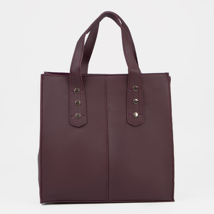 Сумка-тоут на молнии, цвет бордовый
Сумка-тоут на молнии, цвет бордовый