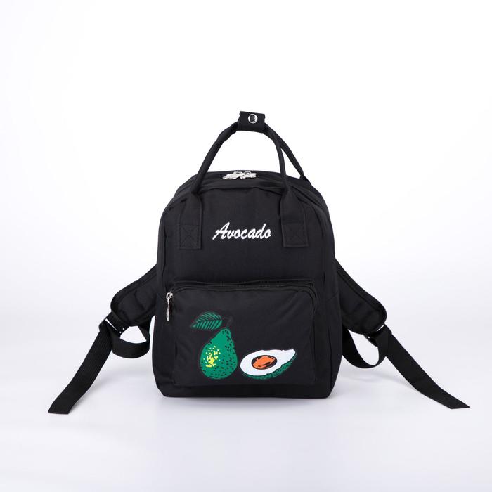 Рюкзак, отдел на молнии, наружный карман, цвет чёрный 
Рюкзак, отдел на молнии, наружный карман, цвет чёрный