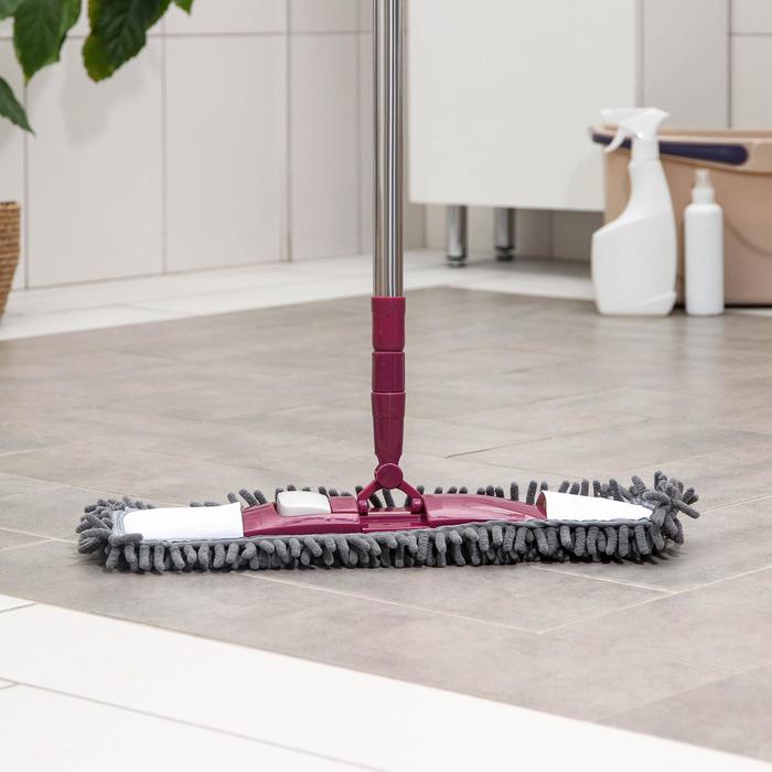 Швабра для мытья пола Raccoon, плоская, со стальной телескопической ручкой, 41×12×77(130) см, микрофибра букли
Швабра для мытья пола Raccoon, плоская, со стальной телескопической ручкой, 41×12×77(130) см, микрофибра букли