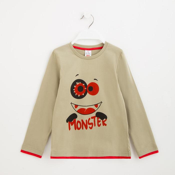 Лонгслив для мальчика, цвет хаки, рост 122 см 
Лонгслив для мальчика, цвет хаки, рост 122 см