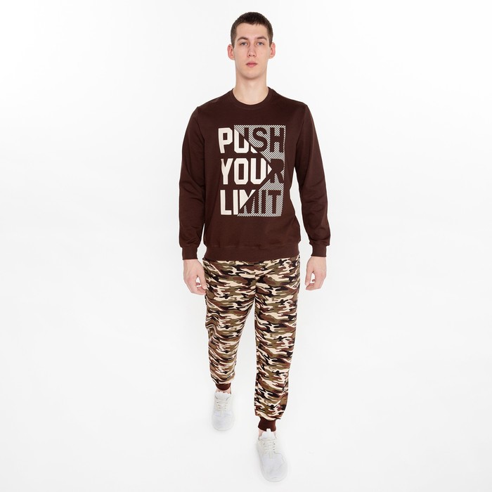 Костюм мужской (свитшот, брюки) цвет коричневый, размер 58
Костюм мужской (свитшот, брюки) цвет коричневый, размер 58