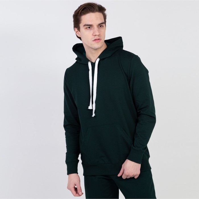 Толстовка мужская, цвет тёмно-зелёный, размер 56
Толстовка мужская, цвет тёмно-зелёный, размер 56