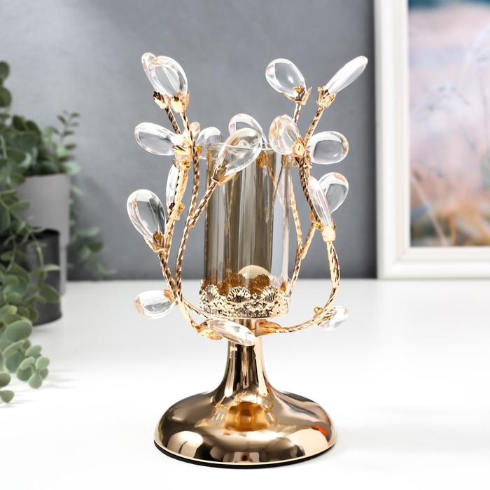 Подсвечник металл на 1 свечу "Веточки с кристаллами" золото 24х16х16 см
Подсвечник металл на 1 свечу "Веточки с кристаллами" золото 24х16х16 см