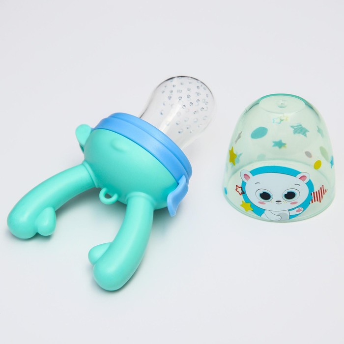 Ниблер для прикорма с силиконовой сеточкой «Мишка», р-р сеточки М
Ниблер для прикорма с силиконовой сеточкой «Мишка», р-р сеточки М