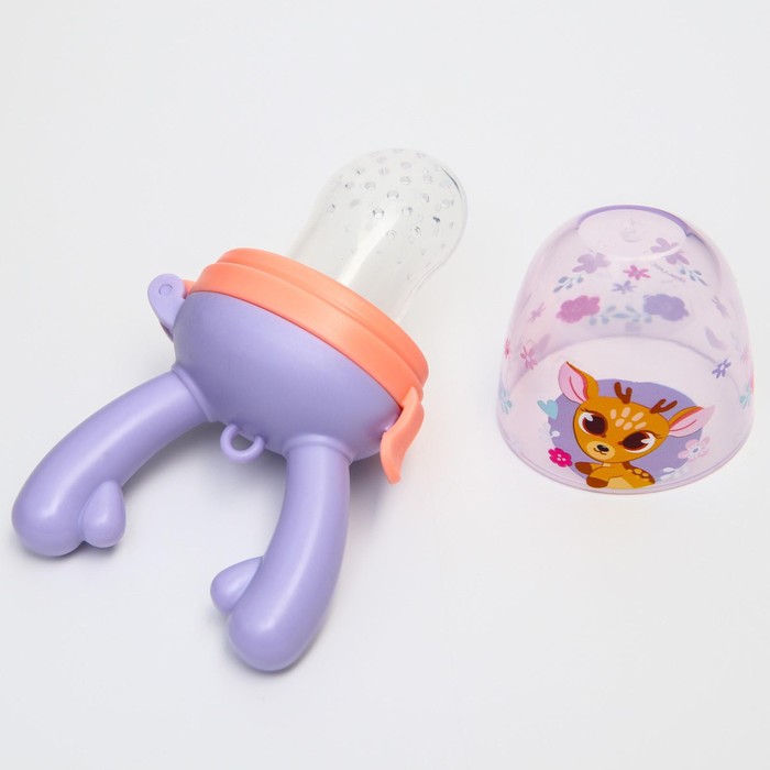 Ниблер для прикорма с силиконовой сеточкой «Оленёнок», р-р сеточки М
Ниблер для прикорма с силиконовой сеточкой «Оленёнок», р-р сеточки М