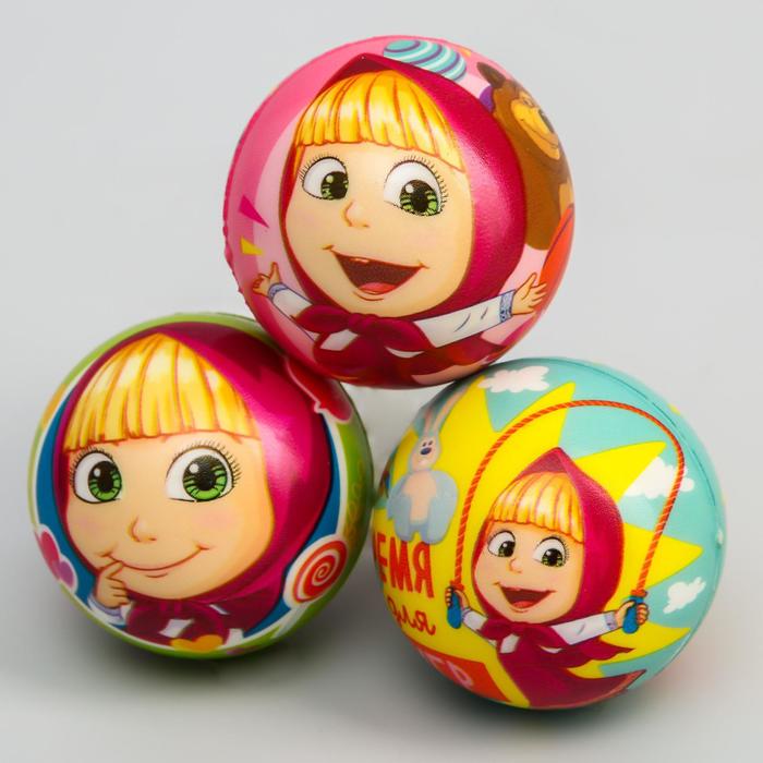 Мягкий мяч "Маша" Маша и Медведь 6,3см, микс 
Мягкий мяч "Маша" Маша и Медведь 6,3см, микс