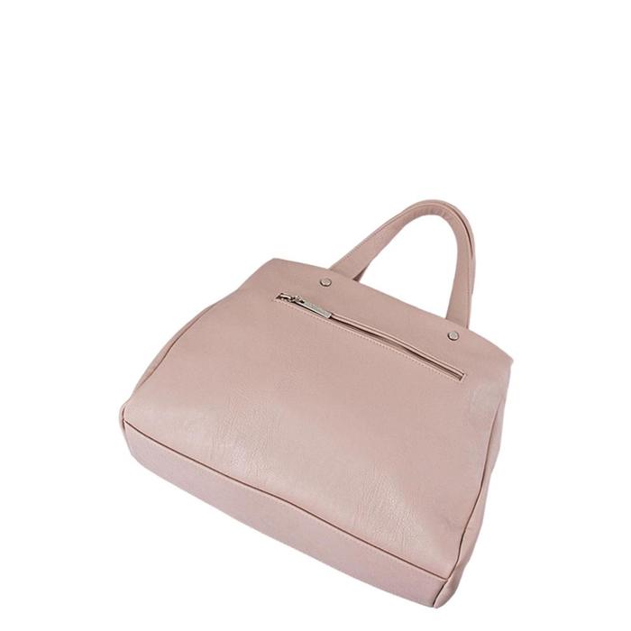 фото Сумка тоут иск.кожа, отдел на молнии, цвет пудра 36х10х27см bagsland