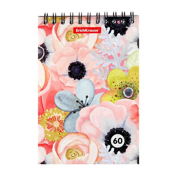 Блокнот А6, 60 листов, в клетку, на спирали, Flower Cocktail, обложка мелованный картон, жёсткая подложка, блок офсет
Блокнот А6, 60 листов, в клетку, на спирали, Flower Cocktail, обложка мелованный картон, жёсткая подложка, блок офсет