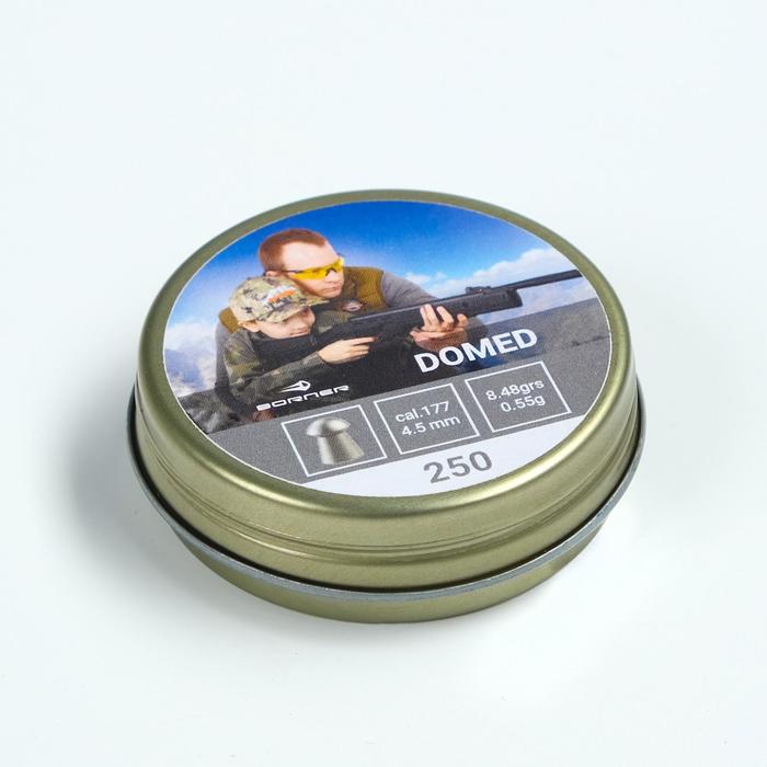 Пули для пневматики Borner "Domed" кал. 4,5мм, 0,55гр, 250шт
Пули для пневматики Borner "Domed" кал. 4,5мм, 0,55гр, 250шт