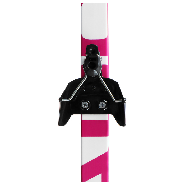 фото Комплект лыжный: пластиковые лыжи 180 см с насечкой, стеклопластиковые палки 140 см, крепления nn75 мм бренд цст