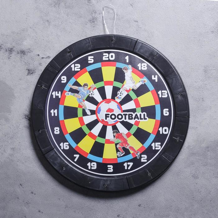 Дартс круглый "Футбол", d=43 см, 3 дротика
Дартс круглый "Футбол", d=43 см, 3 дротика