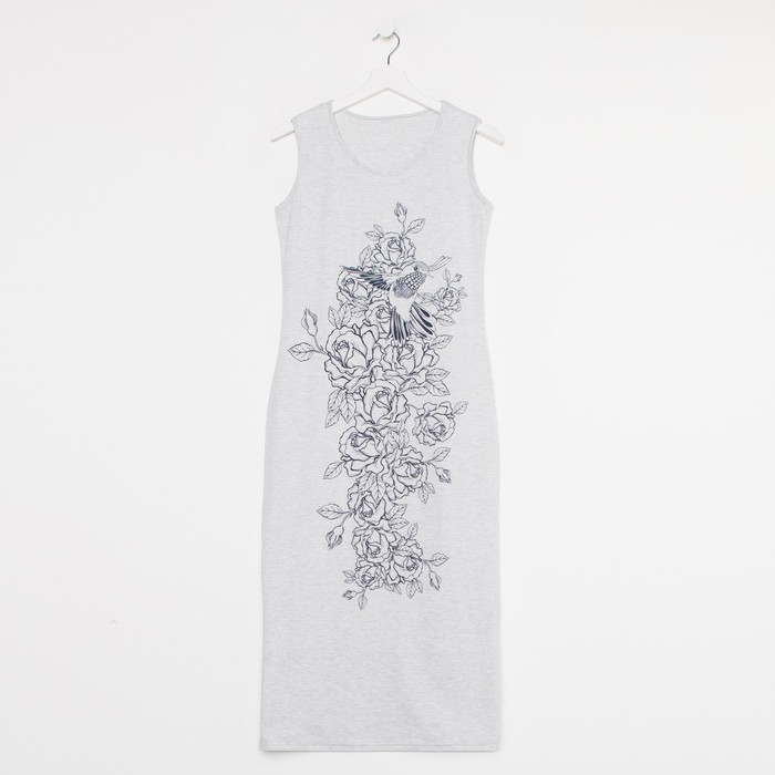 Платье женское, цвет серый меланж, размер 52
Платье женское, цвет серый меланж, размер 52