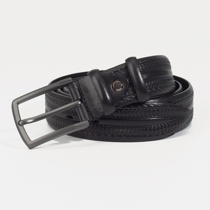 Ремень мужской, ширина 3,5 см, винт, пряжка тёмный металл, цвет чёрный
Ремень мужской, ширина 3,5 см, винт, пряжка тёмный металл, цвет чёрный
