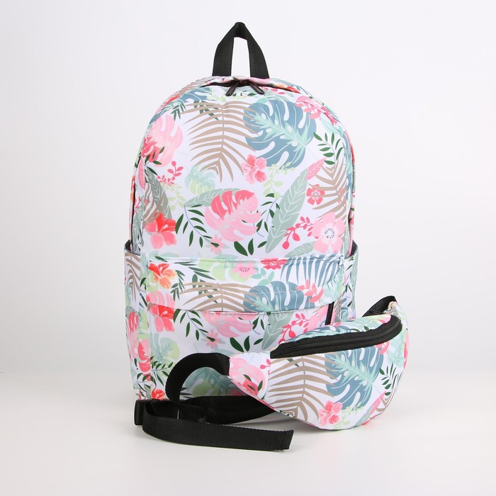 Рюкзак, отдел на молнии, наружный карман, 2 боковых кармана, поясная сумка, цвет разноцветный, «Тропики»
Рюкзак, отдел на молнии, наружный карман, 2 боковых кармана, поясная сумка, цвет разноцветный, «Тропики»