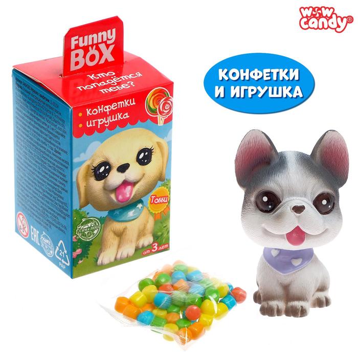 Funny box «Щенята», конфеты, игрушка МИКС
Funny box «Щенята», конфеты, игрушка МИКС