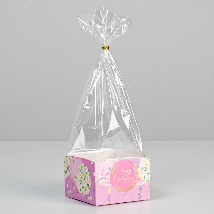 Пакет с коробкой «Happy Birthday», 9 × 9 × 6 см
Пакет с коробкой «Happy Birthday», 9 × 9 × 6 см